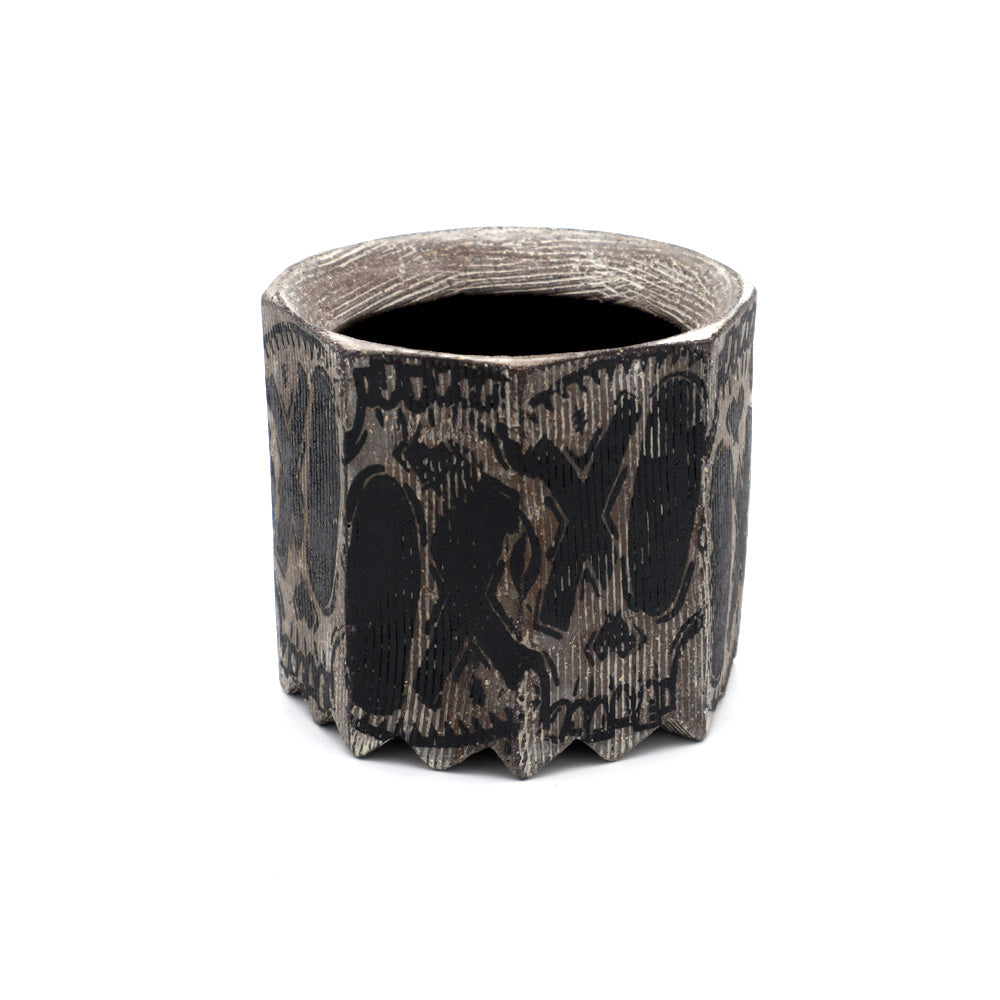 Faceted Skull Cup