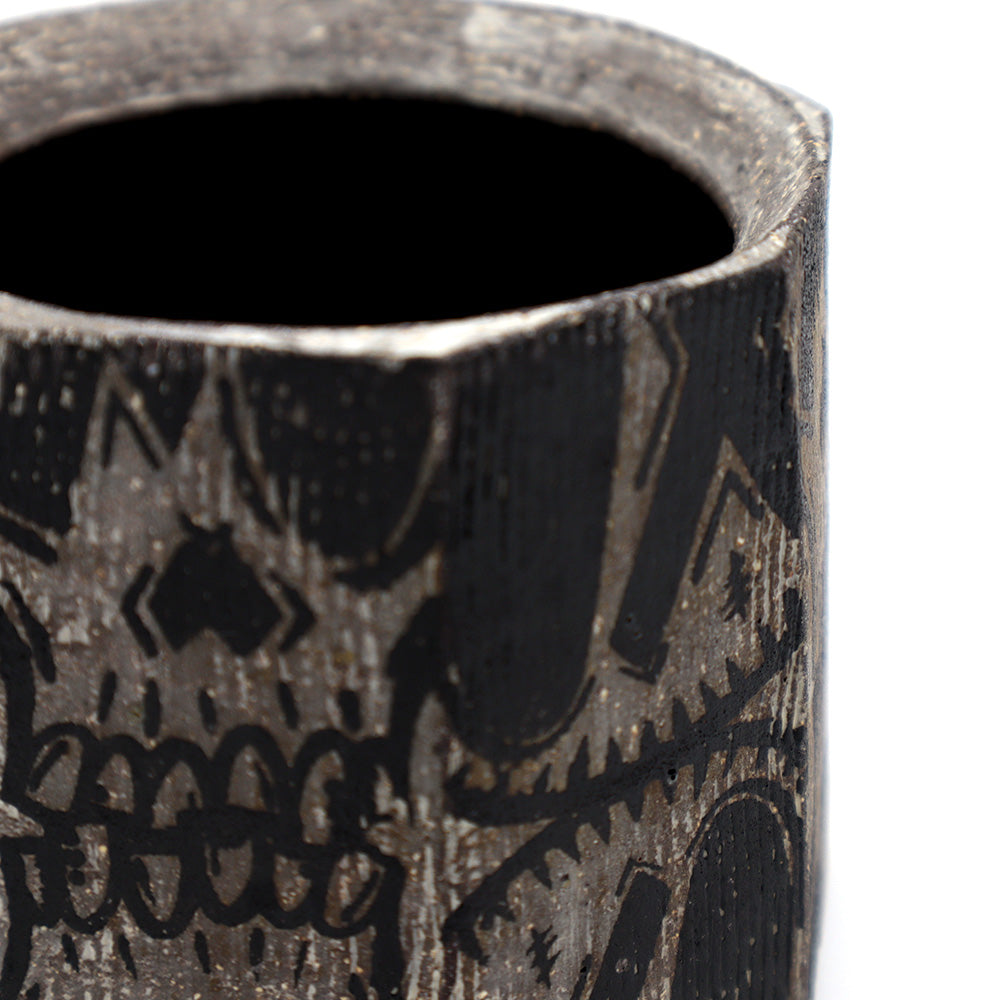 Faceted Skull Cup
